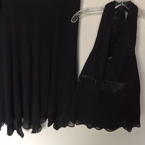 Matching halter top and skirt set